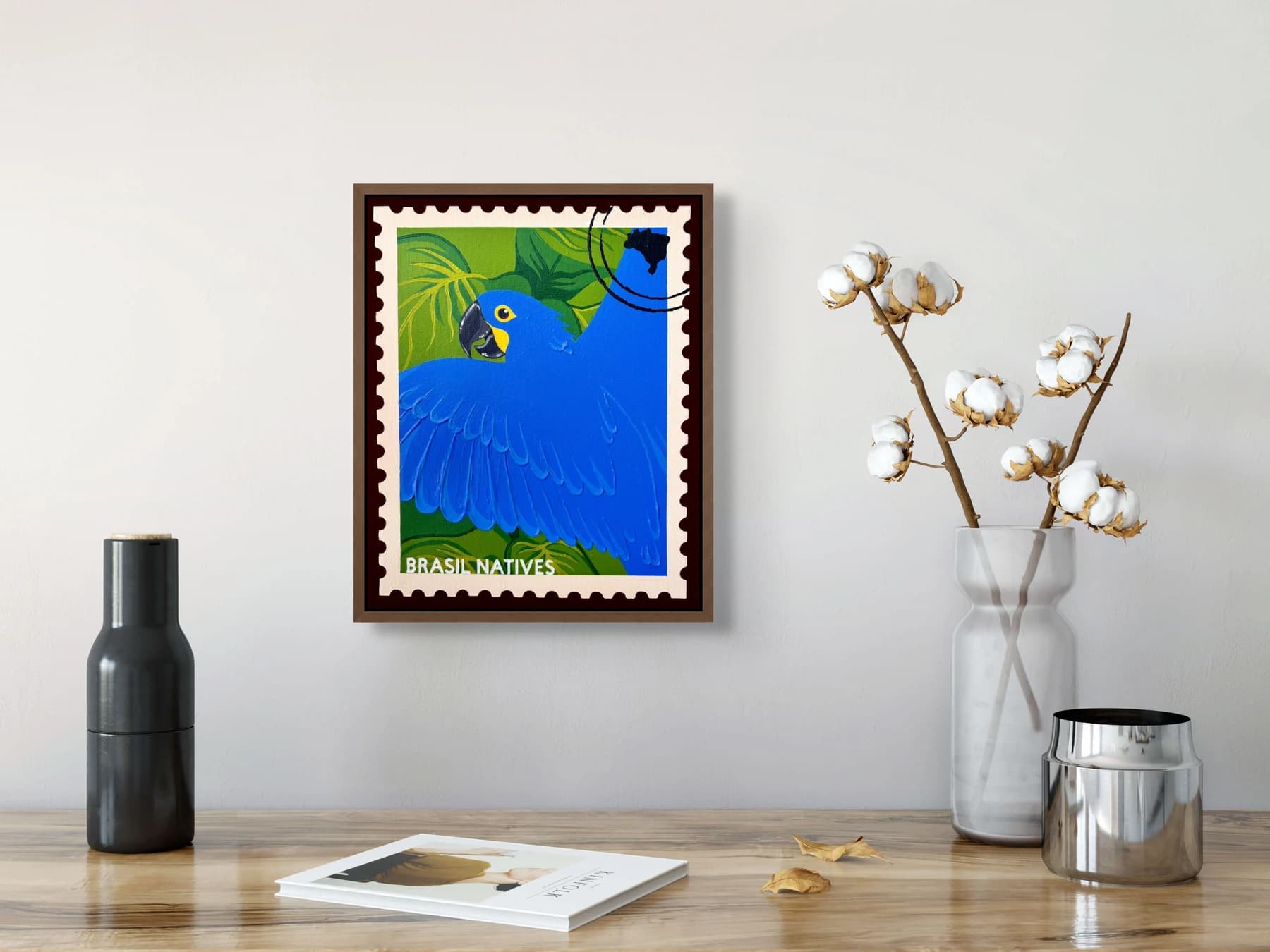 Arara Azul Stamp