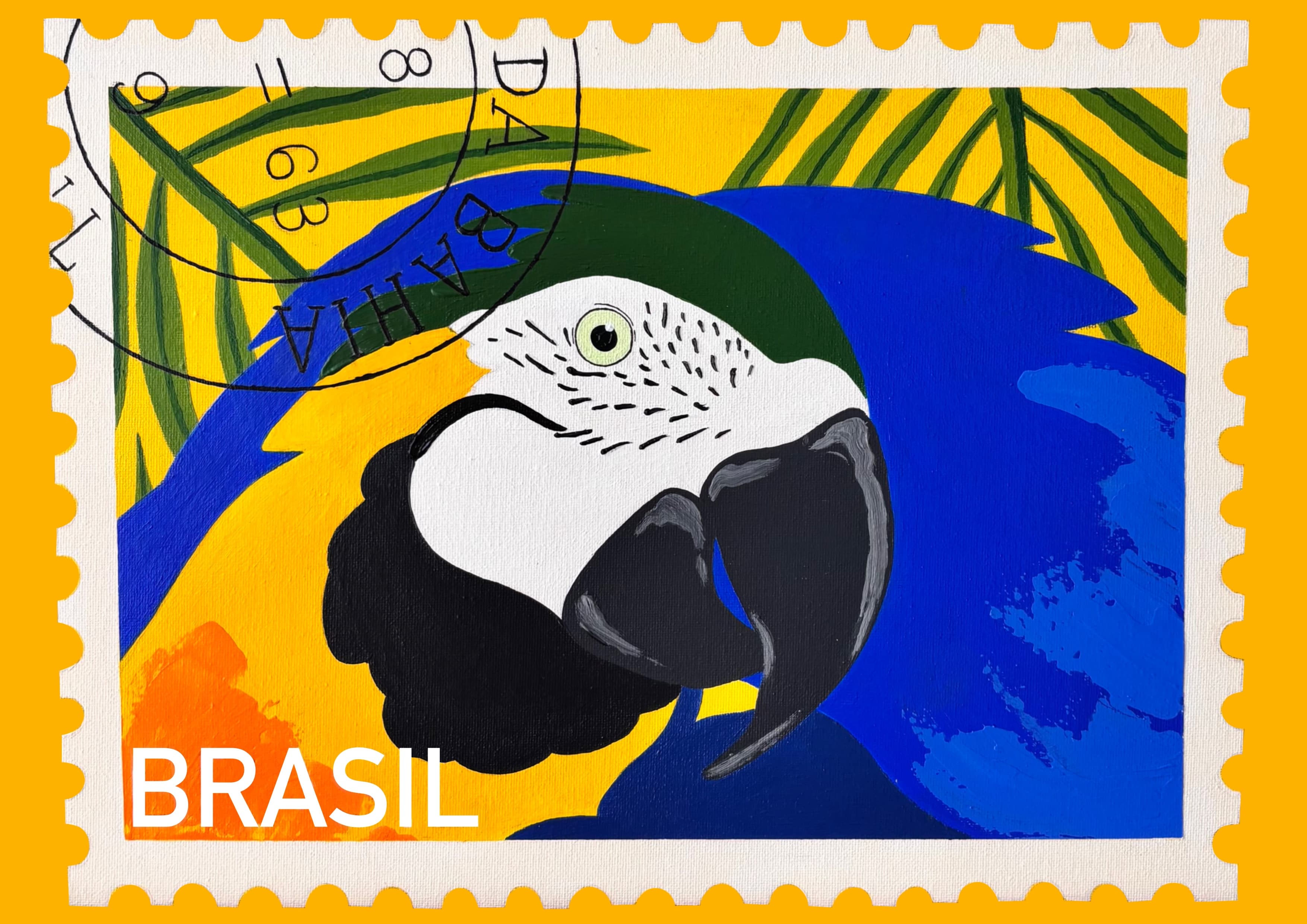 Bahia Macaw Print