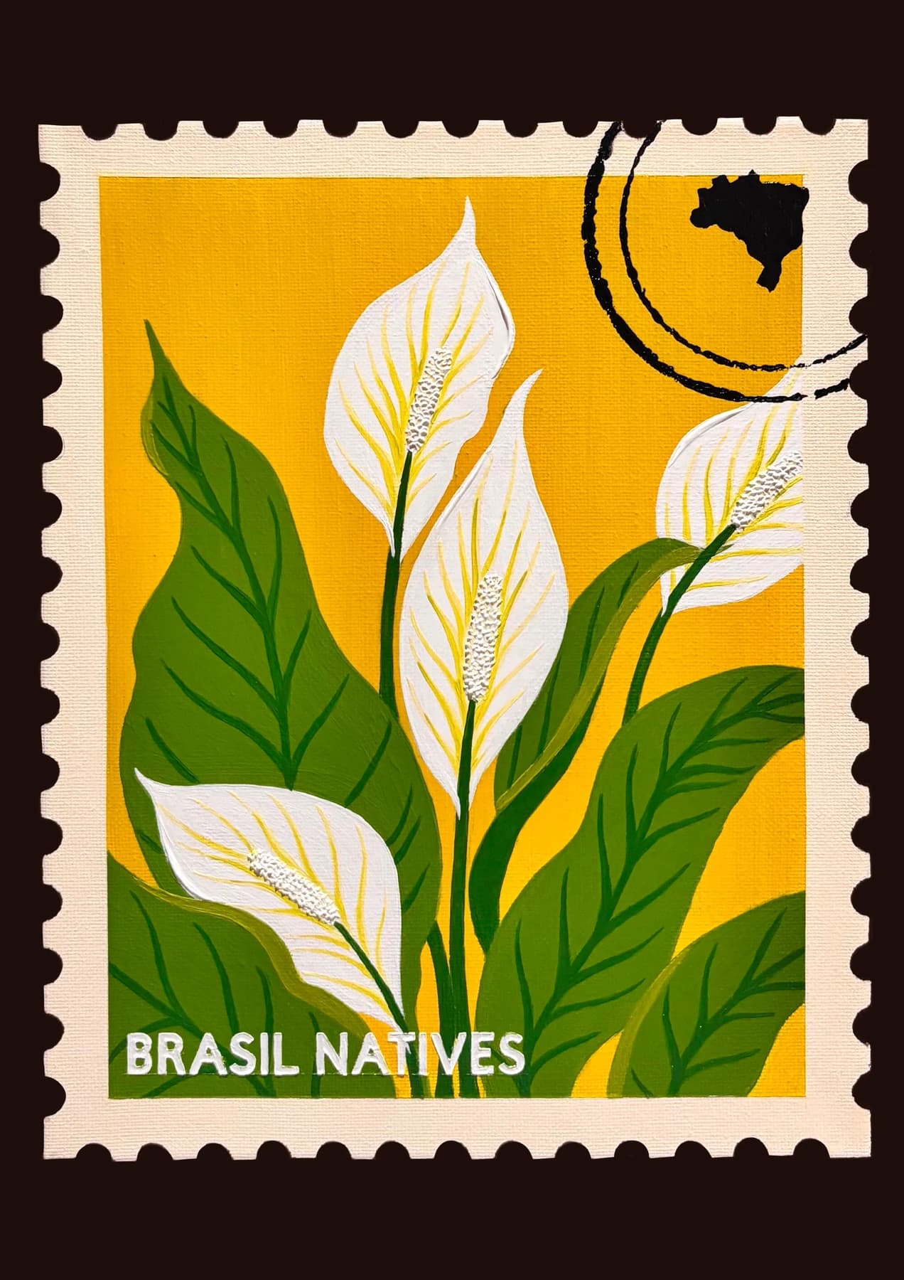Peace Lilies Stamp