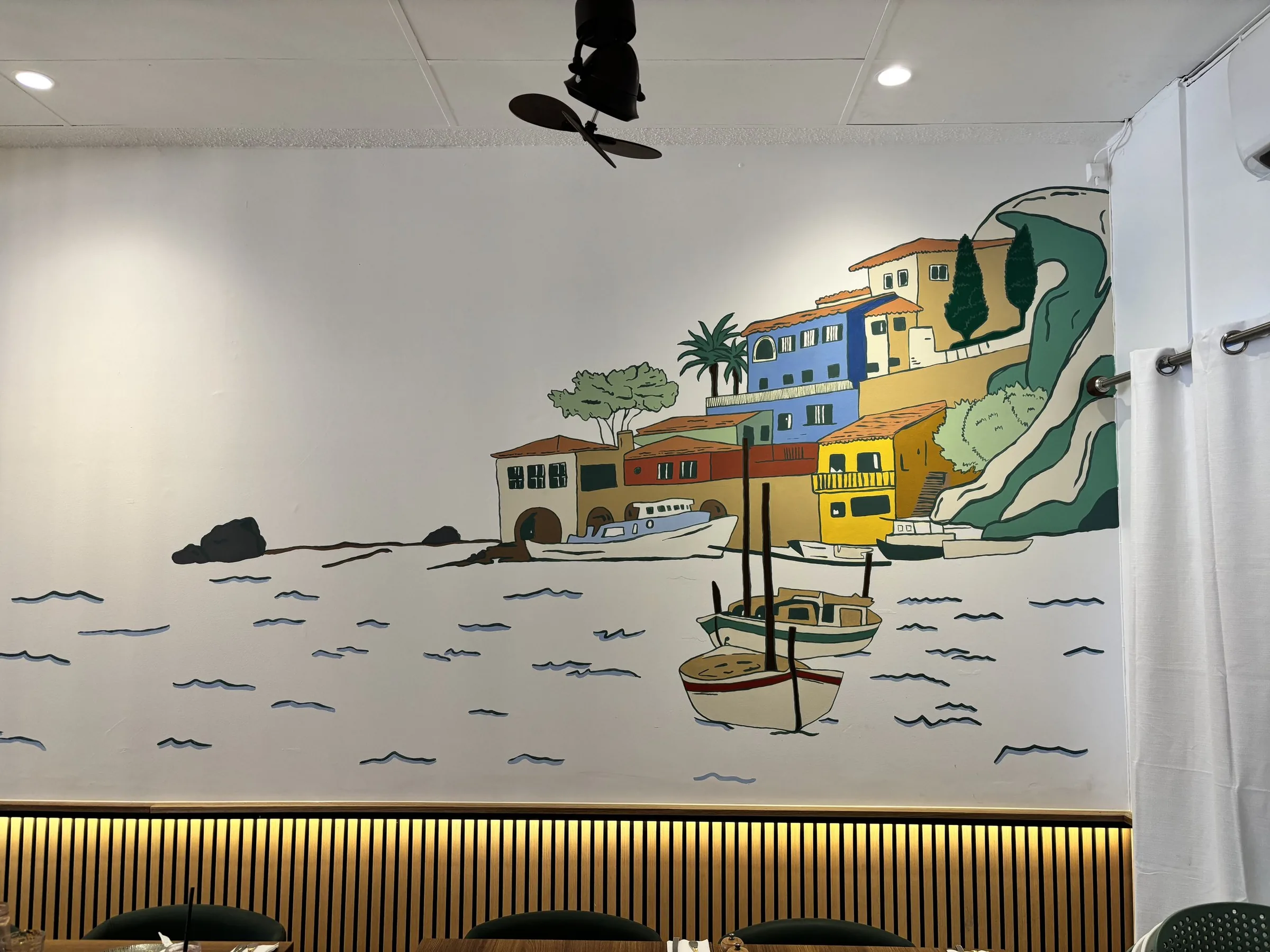 Bedroom feature mural