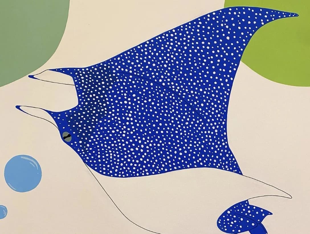 Tropical mural detail
