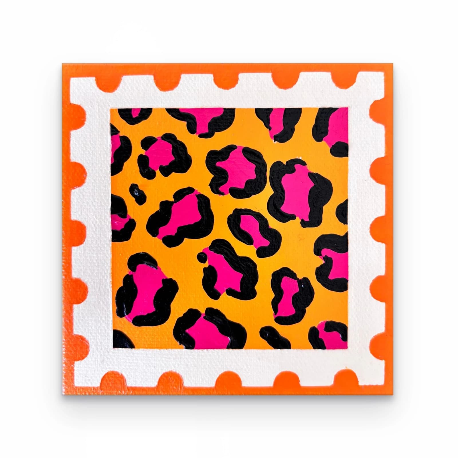 Onça Pintada Stamp Post Jaguar print (pink), mini stamp collection